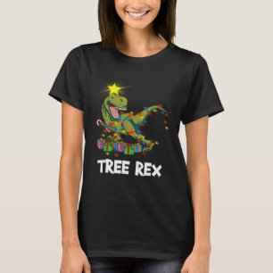 Funny Christmas Dinosaur Tree Rex Men Women Kids G T-Shirt