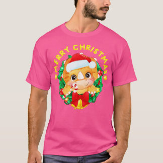 Funny Christmas Dinosaur Tree Rex T-Shirt