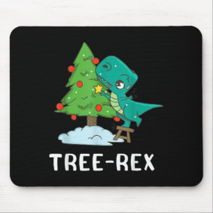 Funny Christmas Dinosaurs Christmas Tree Rex Cute  Mouse Mat