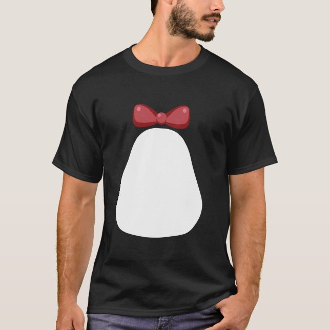 Funny Christmas DIY Penguin Costume Pretend Pengui T-Shirt (Front)
