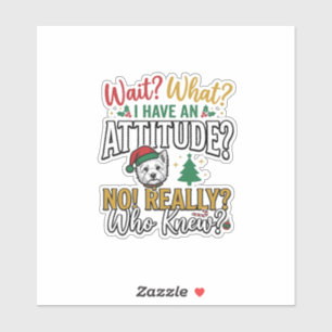 Funny Christmas Dog Attitude Quote Vintage Shirt D
