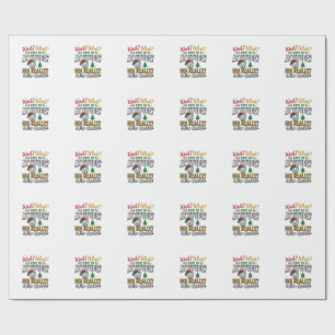 Funny Christmas Dog Attitude Quote Vintage Shirt D Wrapping Paper