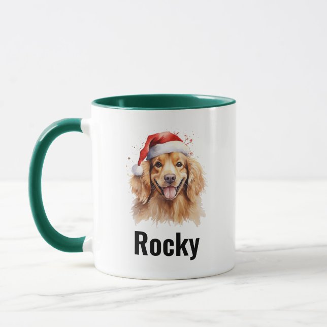 Funny Christmas Dog Mug Holiday Gift Pet Lover  (Left)