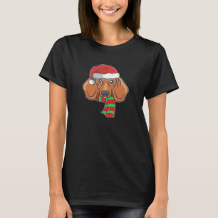 Funny Christmas Dog Xmas Santa Dachshund Holiday G T-Shirt