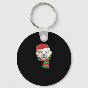 Funny Christmas Dog Xmas Santa Labrador Holiday Gi Key Ring