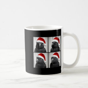 Funny Christmas Eclectus Parrot Santa Photo Booth Coffee Mug