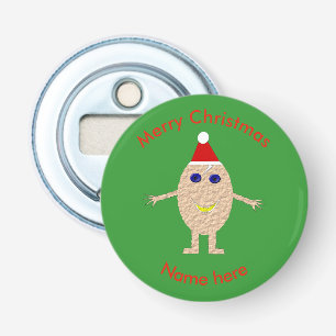 Funny Christmas Egg Bottle Opener