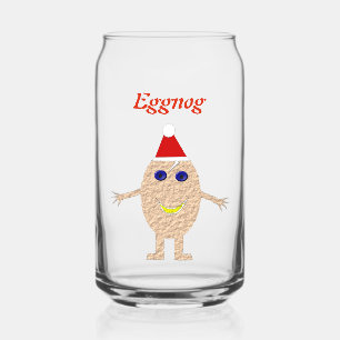 Funny Christmas Egg Custom Can Glass
