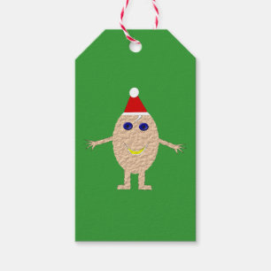 Funny Christmas Egg Custom Gift Tags