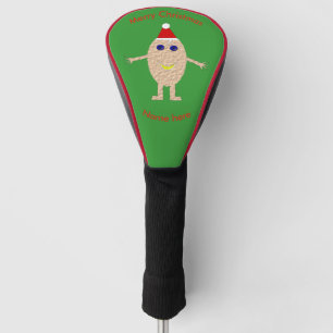 Funny Christmas Egg Golf Driver Cover