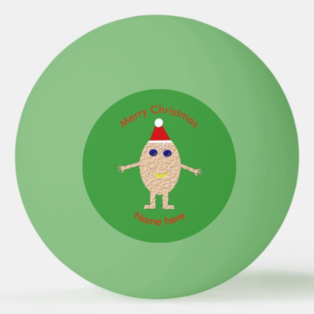 Funny Christmas Egg Ping Pong Ball (Front)