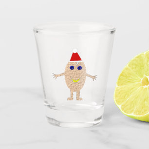Funny Christmas Egg Shot Glass