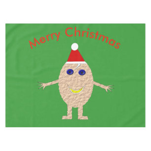 Funny Christmas Egg Tablecloth