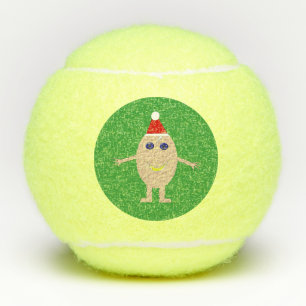 Funny Christmas Egg Tennis Balls