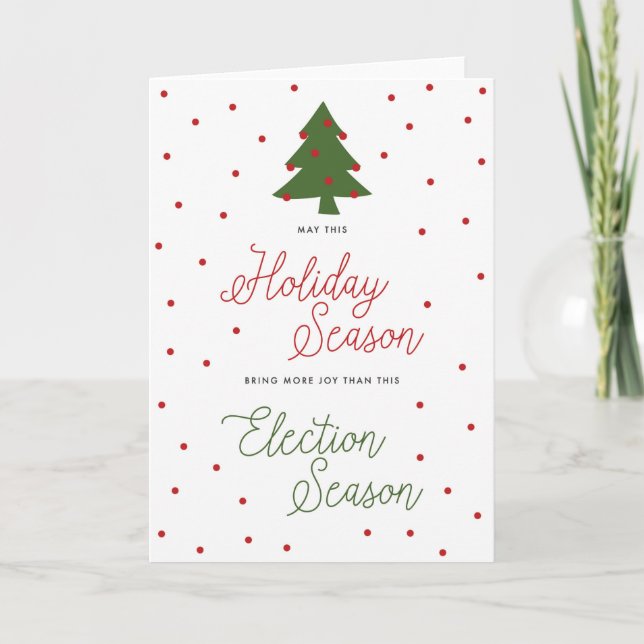 Funny Christmas Election Season Holiday Card (Front)