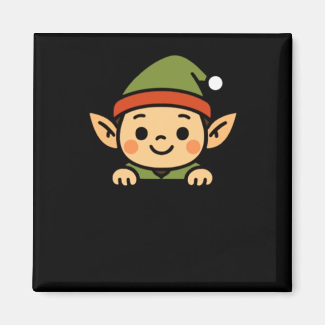 Funny Christmas Elf Cket Pal Santa S Elves Cute  Magnet (Front)
