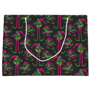 Funny Christmas Elf Gnome Large Gift Bag