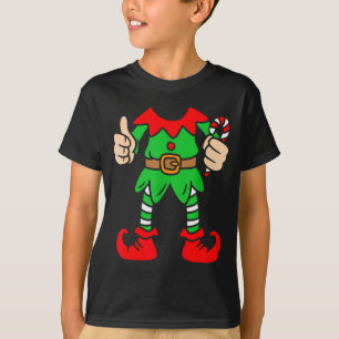 Funny Christmas Elf Outfit Costume Xmas Family Adu T-Shirt