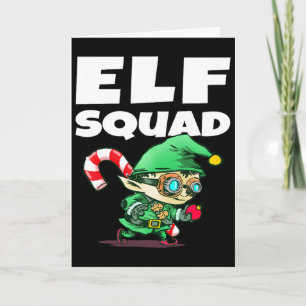 Funny Christmas Elf Squad Gift Card