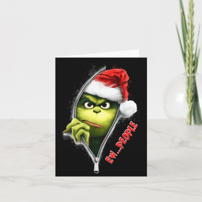 Funny Christmas Ew People Men Women Kid Boys Girls Card (Front)