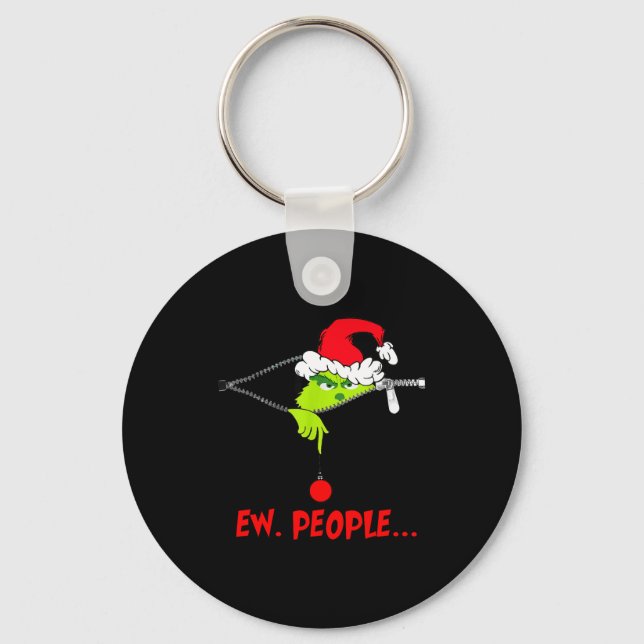 Funny Christmas Ew People Men Women Kid Boys Girls Key Ring (Front)