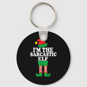 Funny Christmas Family I'm The Sarcastic Elf  Key Ring