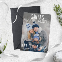 Funny christmas family photo Fun Modern