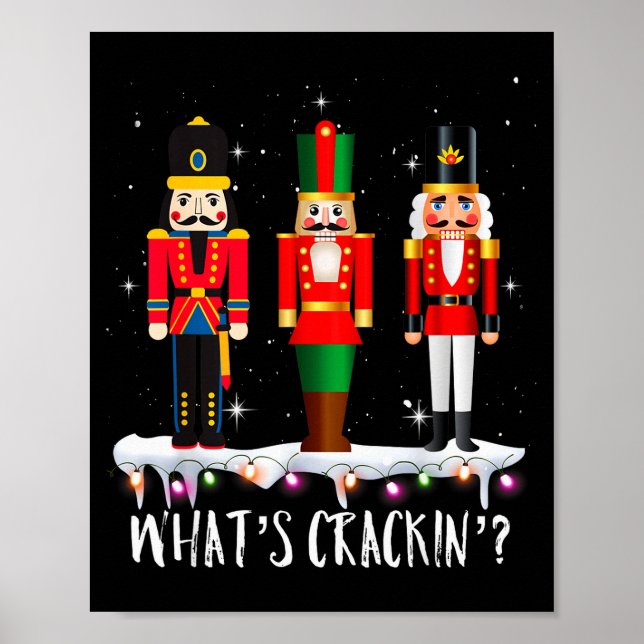 Funny Christmas Family Whats Crackin_ Nutcracker - Poster (Front)