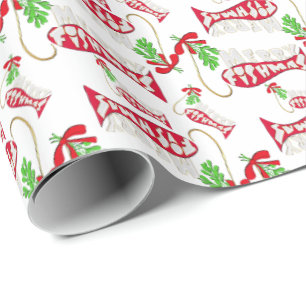 Funny Christmas Fishing - Merry Fishmas 2 Wrapping Paper