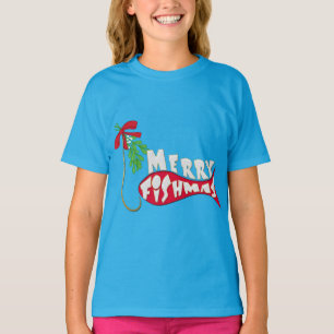 Funny Christmas Fishing  -Merry Fishmas T-Shirt