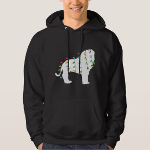Funny Christmas for Animal Lover Christmas Lights Hoodie