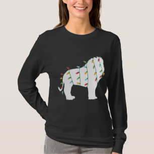 Funny Christmas for Animal Lover Christmas Lights T-Shirt