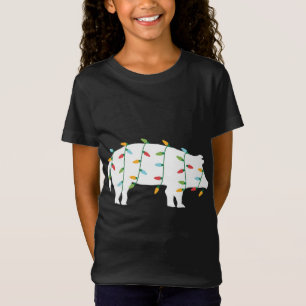 Funny Christmas for Animal Lover Christmas Lights T-Shirt
