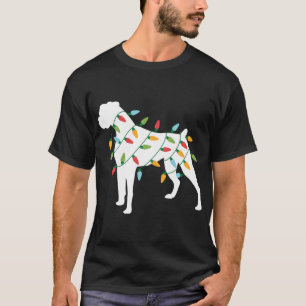 Funny Christmas for Dog Lover Christmas Lights Bul T-Shirt