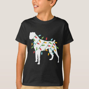 Funny Christmas for Dog Lover Christmas Lights Bul T-Shirt