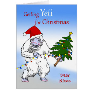 Funny Christmas for Niece, Are You Yeti Yet?