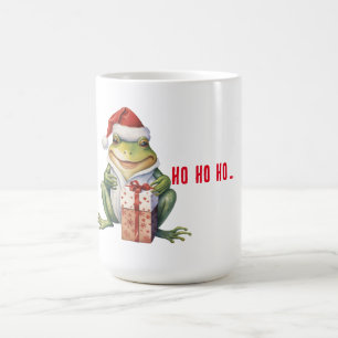 Funny Christmas Frog Customisable Coffee Mug