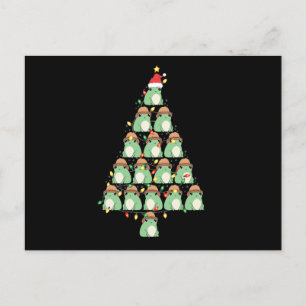 Funny Christmas Frog Tree Xmas Froggy Lovers Gift Postcard