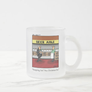 Funny Christmas Frosted Beer Mug