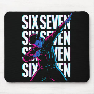 Funny Christmas Gamer Dabbing Xmas Dab Six Seven 6 Mouse Mat