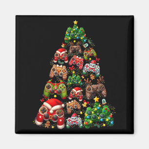 Funny Christmas Gaming Controller Santa Video Game Magnet