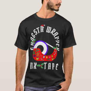 Funny Christmas Gangsta Wrapper Mi Tape Design 3  T-Shirt