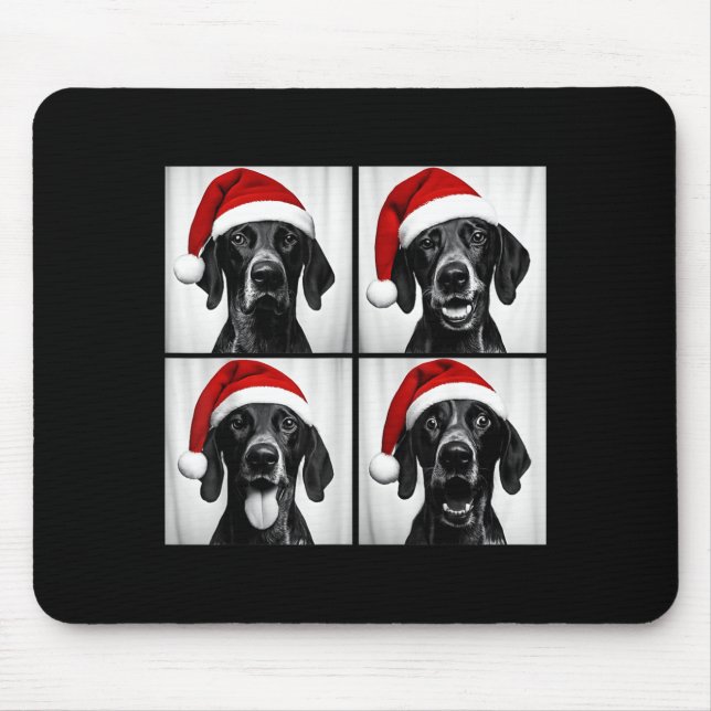 Funny Christmas German Shorthaired Inter Santa Pho Mouse Mat (Front)