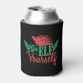 Funny Christmas Gift For A Christmas Elf Can Cooler