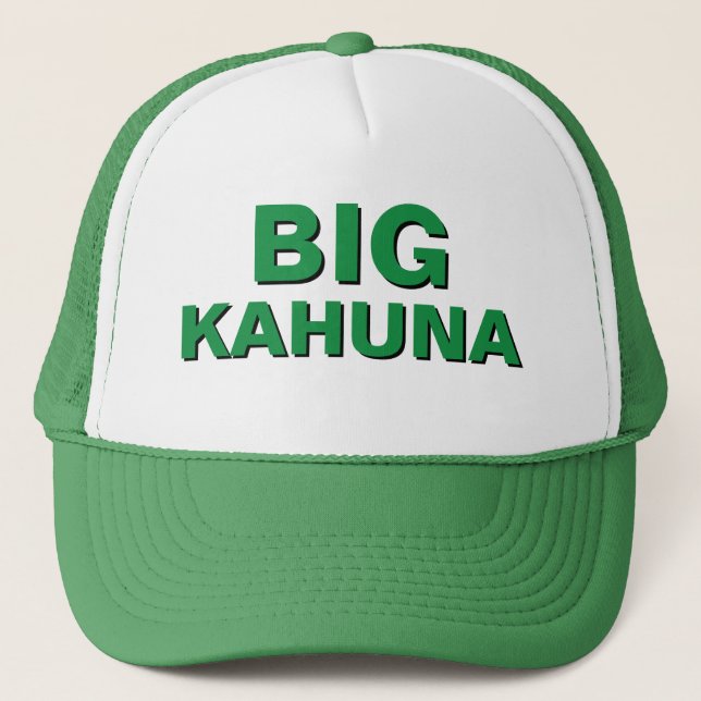 Funny Christmas Gift Ideas for Dad BIG KAHUNA  Trucker Hat (Front)