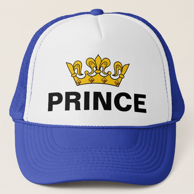Funny Christmas Gift Ideas for SON PRINCE Trucker  Trucker Hat (Front)