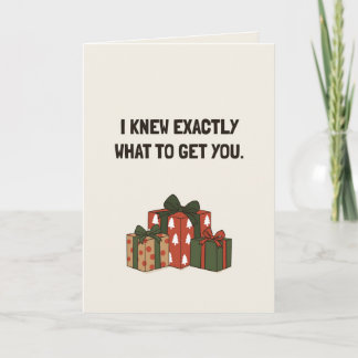 Funny Christmas Gift Panic Holiday Card