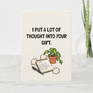 Funny Christmas Gift Receipt Holiday Card