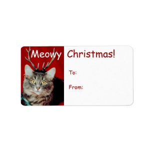 Funny Christmas Gift Tag Labels