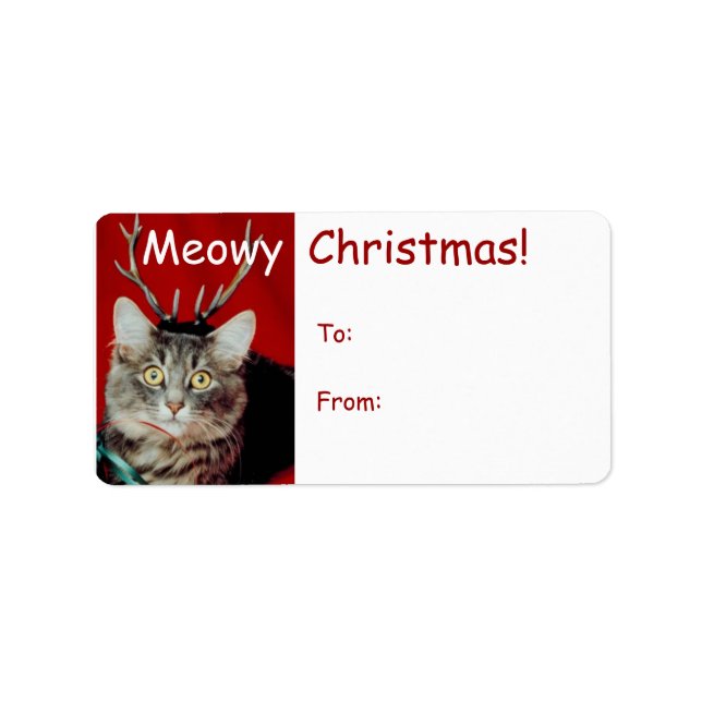 Funny Christmas Gift Tag Labels (Front)